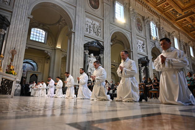 IPA89501805 - Italy, Rome, Vatican, October 10, 2026: Cardinal Baldo Reina celebrates a Mass for the ordination of deacons at St. John Lateran. Photograph by ALESSIA GIULIANI Catholic Press Photo  Copyright: xx xAlessiaxGiuliani Catholipressphox IPA89501805