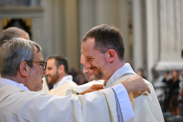 IPA89501790 - Italy, Rome, Vatican, October 10, 2026: Cardinal Baldo Reina celebrates a Mass for the ordination of deacons at St. John Lateran. Photograph by ALESSIA GIULIANI Catholic Press Photo  Copyright: xx xAlessiaxGiuliani Catholipressphox IPA89501790