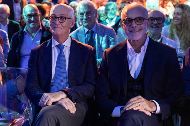October 10, 2026, Rome, Italia, Italy: Ernesto Maria Ruffini and Franco Gabrielli during the National Assembly of PioÂ¹ Uno, Rome, 10 10 2026 Rome Italy  - ZUMAa289 20261010_zia_a289_132 Copyright: xFrancescoxFotiax xAgfx