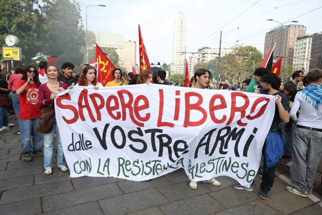RECORD DATE NOT STATED IPA89503935 - Milan, October 10, 2026, National Day of Mobilization, The end of genocide is the end of Zionism, marking the third anniversary of the start of the conflict in Gaza  Copyright: xx xFrancescoxEnriquezx IPA89503935.jpeg