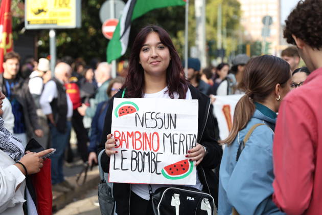 RECORD DATE NOT STATED IPA89503932 - Milan, October 10, 2026, National Day of Mobilization, The end of genocide is the end of Zionism, marking the third anniversary of the start of the conflict in Gaza  Copyright: xx xFrancescoxEnriquezx IPA89503932.jpeg