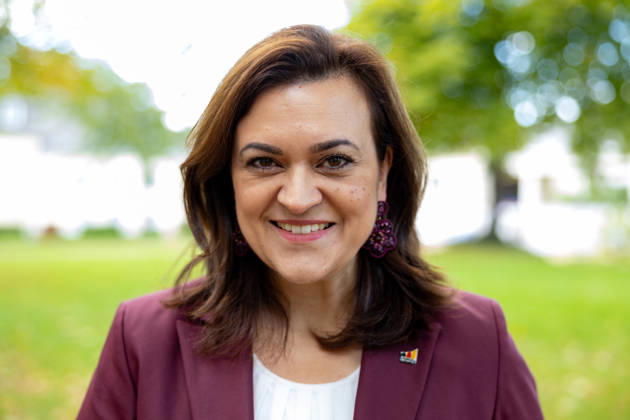 Festakt zu 150 Jahren Adenauer und 80 Jahren CDU Bad Honnef - 10.10.26 Porträt von Generalsekretärin der CDU Deutschlands Franziska HOPPERMANN (CDU), MdB - Festakt zu 150 Jahren Konrad Adenauer und 80 Jahren CDU Bad Honnef im Kursaal in Bad Honnef. Adenauer, der erste Bundeskanzler, wurde am 5. Januar 1876 geboren und lebte in Rhöndorf. Die CDU Bad Honnef feierte ihr 80-jähriges Bestehen. Bad Honnef Kursaal Nordrhein-Westfalen Deutschland Copyright: xMarcxJohnx