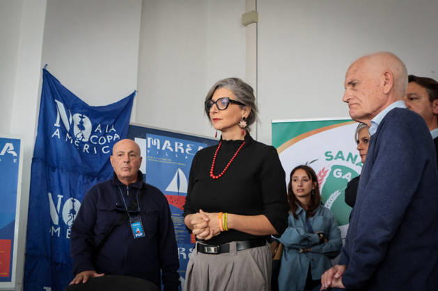 Greta Thunberg and Francesca Albanese at NATO Base X Conference - Napoli Greta Thunberg attends the NATO Base X Conference at the former NATO base in Bagnoli and joins a march and pro-Palestinian Liberation debate with Francesca Albanese in Naples, Italy on October 10, 2026. Photo by Renato Esposito Napolipress IPA ABACAPRESS.COM Napoli - Italy  Copyright: xIPA ABACAx