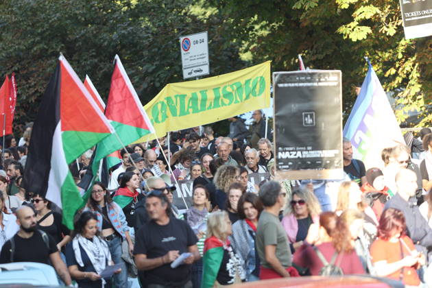 RECORD DATE NOT STATED IPA89506018 - Milan, National Day of Mobilization: The End of Genocide Is the End of Zionism, marking the third anniversary of the start of the conflict in Gaza  Copyright: xx xPoolxEmadecaxEnriquezx IPA89506018.jpeg
