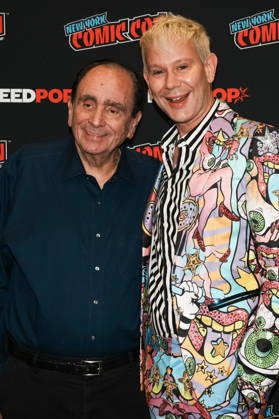 October 10, 2026, New York, New York, USA: Writer R.L. STINE and drag queen and actor JIMBO pose for a photo as Tubi presents R.L. Stine s Pumpkin 2 at the 2026 NY Comic Con at the Javits Center on October 10, 2026 in New York. New York USA - ZUMAb148 20261010_zap_b148_028 Copyright: xBryanxSmithx