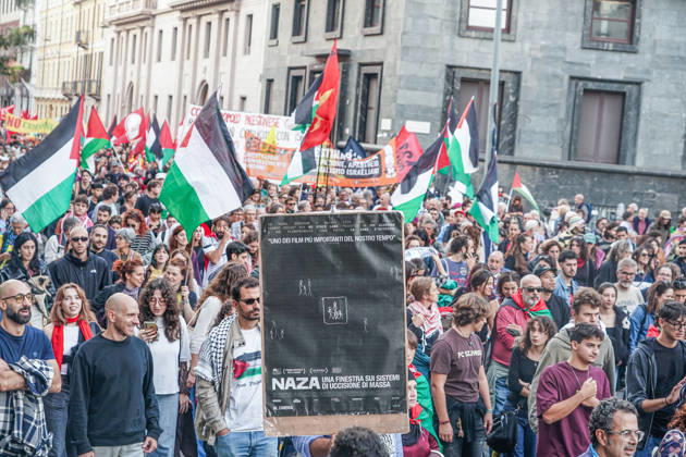 IPA89509186 - Milan, National Day of Mobilization: The End of Genocide Is the End of Zionism, marking the third anniversary of the start of the conflict in Gaza  Copyright: xEmanuelexRobertoxDexCarlix xPoolxEmadecaxEnriquezx IPA89509186