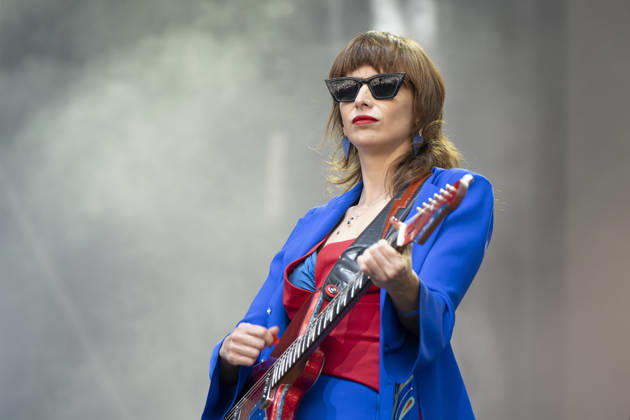October 10, 2026, Madrid, Spain: Singer Nat Simons performs during the Hispanidad Festival 2026 concert at the Plaza de Espana. Madrid Spain - ZUMAs197 20261010_aaa_s197_042 Copyright: xAtilanoxGarciax