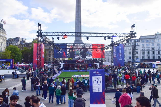 October 10, 2026, London, England, United Kingdom: The NFL Experience in Trafalgar Square, a two-day fan event celebrating the 2026 NFL London Games. London United Kingdom - ZUMAv130 20261010_zip_v130_051 Copyright: xVukxValcicx