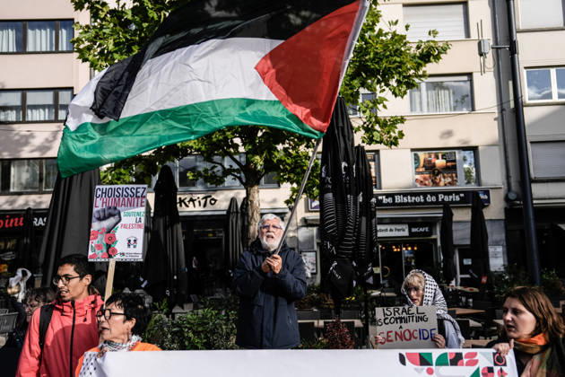 Pro-Palestine demonstration held in Luxembourg LUXEMBOURG, LUXEMBOURG - OCTOBER 10: Demonstrators gather for a pro-Palestine march organized by the Letz Act for Palestine initiative as part of a global day of action in solidarity with Palestinians in Luxembourg City, Luxembourg, on October 10, 2026. Organized in response to a call by the Global Alliance for Palestine, the march begins on Boulevard Franklin Roosevelt and proceeds towards Place de Paris, with participants calling for justice, freedom and self-determination for Palestinians. Muhammed Said Tako Anadolu Luxembourg Luxembourg. Editorial use only. Please get in touch for any other usage.  Copyright: x2026xAnadoluxMuhammedxSaidxTakox