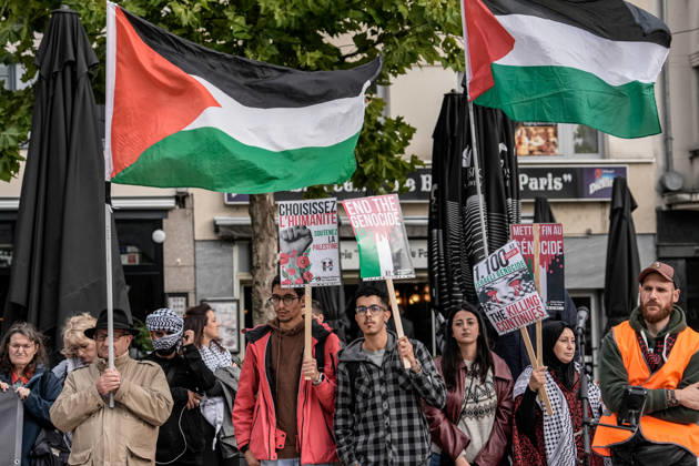 Pro-Palestine demonstration held in Luxembourg LUXEMBOURG, LUXEMBOURG - OCTOBER 10: Demonstrators gather for a pro-Palestine march organized by the Letz Act for Palestine initiative as part of a global day of action in solidarity with Palestinians in Luxembourg City, Luxembourg, on October 10, 2026. Organized in response to a call by the Global Alliance for Palestine, the march begins on Boulevard Franklin Roosevelt and proceeds towards Place de Paris, with participants calling for justice, freedom and self-determination for Palestinians. Muhammed Said Tako Anadolu Luxembourg Luxembourg. Editorial use only. Please get in touch for any other usage.  Copyright: x2026xAnadoluxMuhammedxSaidxTakox