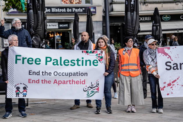 Pro-Palestine demonstration held in Luxembourg LUXEMBOURG, LUXEMBOURG - OCTOBER 10: Demonstrators gather for a pro-Palestine march organized by the Letz Act for Palestine initiative as part of a global day of action in solidarity with Palestinians in Luxembourg City, Luxembourg, on October 10, 2026. Organized in response to a call by the Global Alliance for Palestine, the march begins on Boulevard Franklin Roosevelt and proceeds towards Place de Paris, with participants calling for justice, freedom and self-determination for Palestinians. Muhammed Said Tako Anadolu Luxembourg Luxembourg. Editorial use only. Please get in touch for any other usage.  Copyright: x2026xAnadoluxMuhammedxSaidxTakox