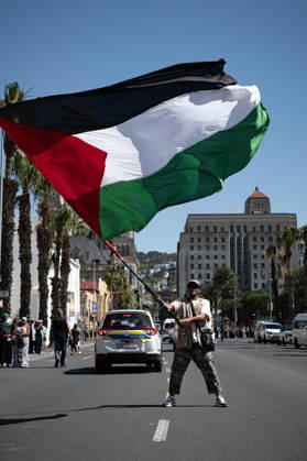 Pro-Palestine Global Mass March in Cape Town People attend a Pro-Palestine Global Mass march in Cape Town, South Africa, 10 October 2026. Thousands of people marched through central Cape Town as part of a coordinated Global Day of Action for Palestine. More than 200 organisations mobilised demonstrations across at least 60 countries and 250 locations, marking three years since the start of Israels military campaign in Gaza. Cape Town was the centre of the African leg, with 32 actions across 10 countries. Cape Town South Africa  Copyright: xMatrixxImagesx xLeighxGroenemeyex