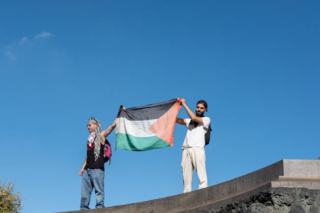 October 10, 2026, Turin, Italy: TURIN, ITALY, OCTOBER 10, 2026: Thousands of demonstrators march through the streets of Turin during a regional protest in solidarity with Palestine. Participants from across the Piedmont region gathered for the demonstration organized by Torino per Gaza, waving Palestinian flags and carrying banners as they marched through the city center. The procession passed through several neighborhoods, including Barriera di Milano, before returning toward central Turin. Italian news agency ANSA estimated attendance at around 8,000, while organizers claimed 20,000 participants. Turin Italy - ZUMAq101 20261010_zna_q101_331 Copyright: xCamillaxBaronettox