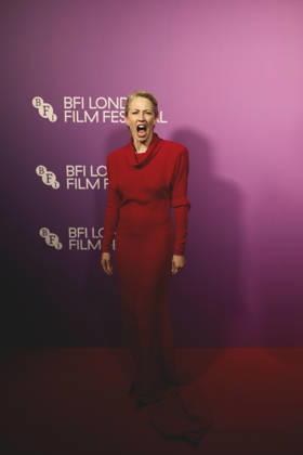 October 10, 2026, London, England, United Kingdom: CARRIE COON attending the red carpet at the premier of the liberation at the BFI London Film Festival in london on October 9th London United Kingdom  - ZUMAg279 20261010_zip_g279_019 Copyright: xAlessandroxGalatolix