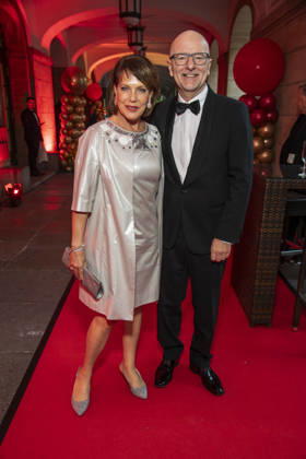 ABB HOPEGALA- Janina Hartwig und Alexander Putz zu Gast auf dem roten Teppich bei der Hope Gala 2026 im Schauspielhaus Dresden am 10.10.2026 in Dresden Sachsen Deutschland