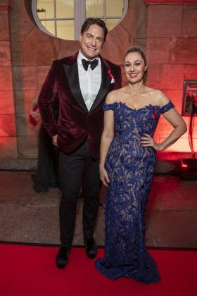 ABB HOPEGALA- Ruth Moschner und Benjamin Bieneck zu Gast auf dem roten Teppich bei der Hope Gala 2026 im Schauspielhaus Dresden am 10.10.2026 in Dresden Sachsen Deutschland