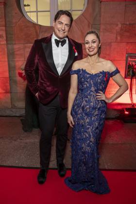 ABB HOPEGALA- Ruth Moschner und Benjamin Bieneck zu Gast auf dem roten Teppich bei der Hope Gala 2026 im Schauspielhaus Dresden am 10.10.2026 in Dresden Sachsen Deutschland
