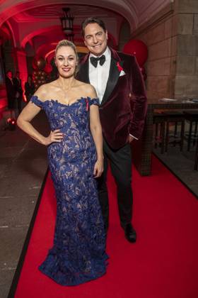 ABB HOPEGALA- Ruth Moschner und Benjamin Bieneck zu Gast auf dem roten Teppich bei der Hope Gala 2026 im Schauspielhaus Dresden am 10.10.2026 in Dresden Sachsen Deutschland