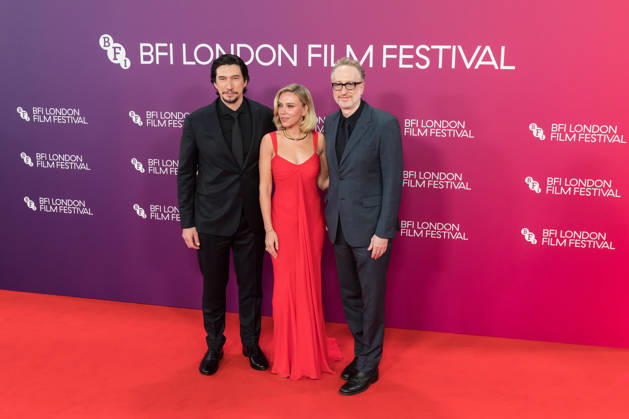 Paper Tiger Premiere at BFI London Film Festival LONDON, UNITED KINGDOM - OCTOBER 10: (L-R) Adam Driver, Scarlett Johansson and James Gray attend the premiere of Paper Tiger during the 70th BFI London Film Festival at the Royal Festival Hall in London, United Kingdom on October 10, 2026. Wiktor Szymanowicz Anadolu London United Kingdom. Editorial use only. Please get in touch for any other usage.  Copyright: x2026xAnadoluxWiktorxSzymanowiczx