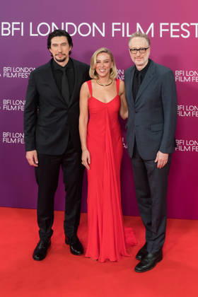 Paper Tiger Premiere at BFI London Film Festival LONDON, UNITED KINGDOM - OCTOBER 10: (L-R) Adam Driver, Scarlett Johansson and James Gray attend the premiere of Paper Tiger during the 70th BFI London Film Festival at the Royal Festival Hall in London, United Kingdom on October 10, 2026. Wiktor Szymanowicz Anadolu London United Kingdom. Editorial use only. Please get in touch for any other usage.  Copyright: x2026xAnadoluxWiktorxSzymanowiczx