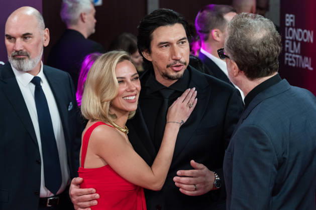 Paper Tiger Premiere at BFI London Film Festival LONDON, UNITED KINGDOM - OCTOBER 10: Adam Driver (C) and Scarlett Johansson (L) attend the premiere of Paper Tiger during the 70th BFI London Film Festival at the Royal Festival Hall in London, United Kingdom on October 10, 2026. Wiktor Szymanowicz Anadolu London United Kingdom. Editorial use only. Please get in touch for any other usage.  Copyright: x2026xAnadoluxWiktorxSzymanowiczx