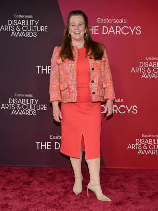 October 10, 2026, Santa Monica, California, USA: President and CEO of Easterseals KENDRA DAVENPORT attends the inaugural Easterseals Disability Arts & Culture Awards DARCYS Awards red carpet. Santa Monica USA  - ZUMAb173 20261010_aap_b173_016 Copyright: xBillyxBennightx