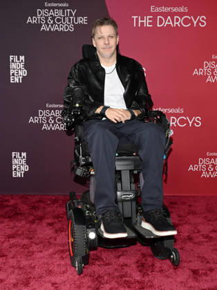 October 10, 2026, Santa Monica, California, USA: American actor TOBIAS FORREST attends the inaugural Easterseals Disability Arts & Culture Awards DARCYS Awards red carpet. Santa Monica USA  - ZUMAb173 20261010_aap_b173_039 Copyright: xBillyxBennightx