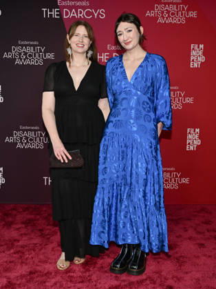 October 10, 2026, Santa Monica, California, USA: SARAH GARRAHAN and KATARINA POLJAK attend the inaugural Easterseals Disability Arts & Culture Awards DARCYS Awards red carpet. Santa Monica USA  - ZUMAb173 20261010_aap_b173_051 Copyright: xBillyxBennightx