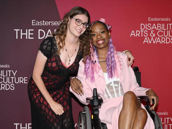 October 10, 2026, Santa Monica, California, USA: ANA SHARP and JILLIAN MERCADOA attend the inaugural Easterseals Disability Arts & Culture Awards DARCYS Awards red carpet. Santa Monica USA  - ZUMAb173 20261010_aap_b173_059 Copyright: xBillyxBennightx