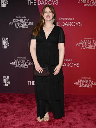 October 10, 2026, Santa Monica, California, USA: SARAH GARRAHAN attends the inaugural Easterseals Disability Arts & Culture Awards DARCYS Awards red carpet. Santa Monica USA  - ZUMAb173 20261010_aap_b173_062 Copyright: xBillyxBennightx