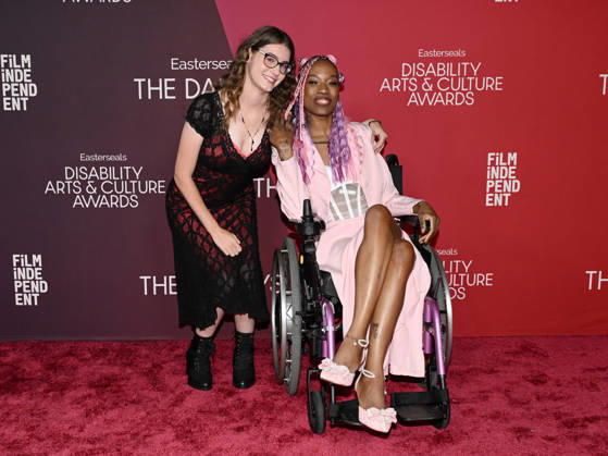 October 10, 2026, Santa Monica, California, USA: ANA SHARP and JILLIAN MERCADOA attend the inaugural Easterseals Disability Arts & Culture Awards DARCYS Awards red carpet. Santa Monica USA  - ZUMAb173 20261010_aap_b173_091 Copyright: xBillyxBennightx