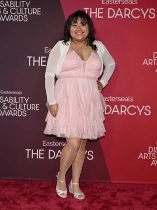 October 10, 2026, Santa Monica, California, USA: MELISSA RAMIREZ attends the inaugural Easterseals Disability Arts & Culture Awards DARCYS Awards red carpet. Santa Monica USA  - ZUMAb173 20261010_aap_b173_092 Copyright: xBillyxBennightx