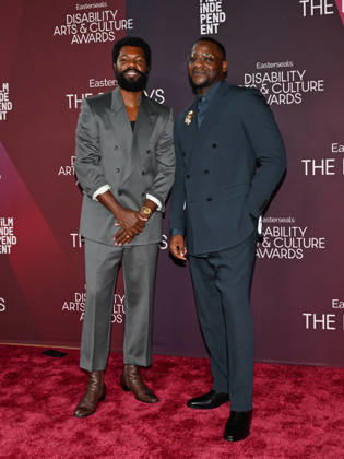 October 10, 2026, Santa Monica, California, USA: American actor and producer WILL CATLETT and American writer and director DAVID FORTUNE attend the inaugural Easterseals Disability Arts & Culture Awards DARCYS Awards red carpet. Santa Monica USA  - ZUMAb173 20261010_aap_b173_118 Copyright: xBillyxBennightx
