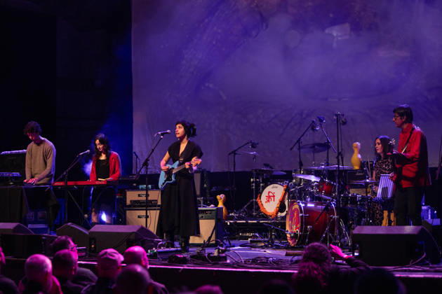 The Syd Barrett 80th Birthday Concert, The Corn Exchange, Cambridge, UK, 10 October 2026. 10 October 2026: Scottish singer songwriter Radhika Meera Dade (known professionally as Radhika) plays The Syd Barrett 80th Birthday Concert at The Corn Exchange, Cambridge, UK., Credit:Stuart Hogben Avalon  Copyright: xStuartxHogbenx xAvalonx 1142190394