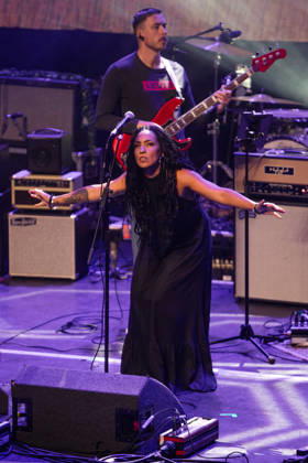 The Syd Barrett 80th Birthday Concert, The Corn Exchange, Cambridge, UK, 10 October 2026. 10 October 2026: Portuguese singer and performer Diana Silveira plays The Syd Barrett 80th Birthday Concert at The Corn Exchange, Cambridge, UK., Credit:Stuart Hogben Avalon  Copyright: xStuartxHogbenx xAvalonx 1142190591