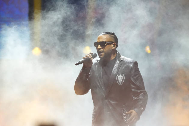 Puerto Rican singer Don Omar performs during his concert at the Barclays Center in New York, United States, 10 October 2026. Don Omar Concert in New York !ACHTUNG: NUR REDAKTIONELLE NUTZUNG!  Copyright: xAngelxColmenaresx AME5026 20261011-55021650164_1