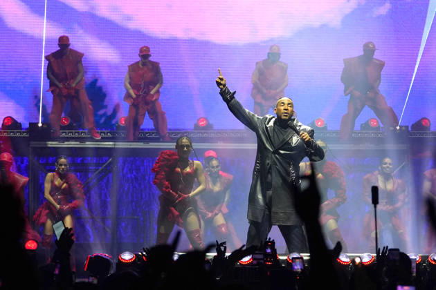 Puerto Rican singer Don Omar performs during his concert at the Barclays Center in New York, United States, 10 October 2026. Don Omar Concert in New York !ACHTUNG: NUR REDAKTIONELLE NUTZUNG!  Copyright: xAngelxColmenaresx AME5016 20261011-55021650167_1