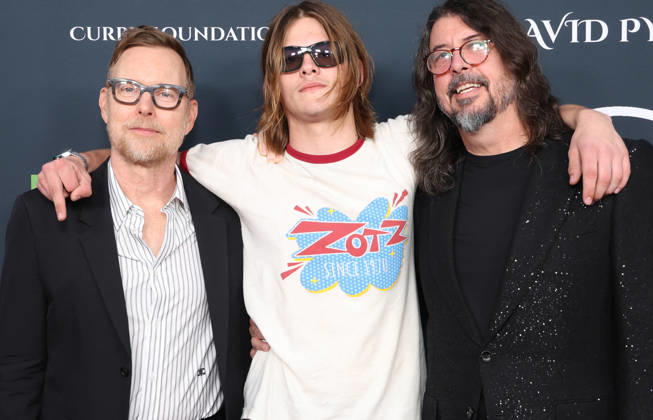 Soundstage Of Hope Gala - LA Nate Mendel, Shane Hawkins, Dave Grohl. At The Soundstage Of Hope Gala held at Chaplin Recording Studios in Los Angeles, CA. 01 October 2026 Photo Credit: ABACA PRESS-Fafou Los Angeles CA United States  Copyright: xFatixSadou ABACAPRESS.COMx
