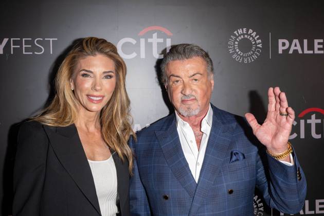 October 10, 2026, New York, New York, United States: (L-R) Jennifer Flavin and Sylvester Stallone attend.screening of Tulsa King during PaleyFest NY 2026 at The Paley Museum on October 10, 2026 in New York City. New York United States  - ZUMAs197 20261010_aaa_s197_680 Copyright: xRonxAdarx