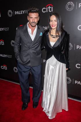 October 10, 2026, New York, New York, United States: (L-R) Frank Grillo and Sinayra San Nardi attend.screening of Tulsa King during PaleyFest NY 2026 at The Paley Museum on October 10, 2026 in New York City. New York United States  - ZUMAs197 20261010_aaa_s197_685 Copyright: xRonxAdarx