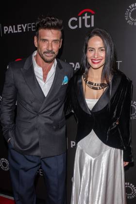 October 10, 2026, New York, New York, United States: (L-R) Frank Grillo and Sinayra San Nardi attend.screening of Tulsa King during PaleyFest NY 2026 at The Paley Museum on October 10, 2026 in New York City. New York United States  - ZUMAs197 20261010_aaa_s197_693 Copyright: xRonxAdarx