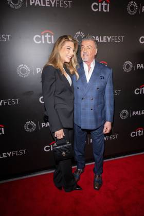 October 10, 2026, New York, New York, United States: (L-R) Jennifer Flavin and Sylvester Stallone attend.screening of Tulsa King during PaleyFest NY 2026 at The Paley Museum on October 10, 2026 in New York City. New York United States  - ZUMAs197 20261010_aaa_s197_709 Copyright: xRonxAdarx