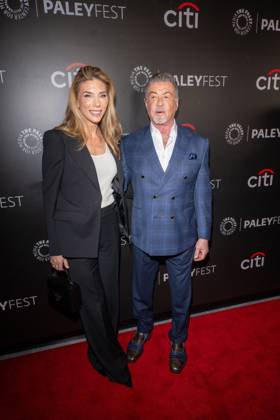 October 10, 2026, New York, New York, United States: (L-R) Jennifer Flavin and Sylvester Stallone attend.screening of Tulsa King during PaleyFest NY 2026 at The Paley Museum on October 10, 2026 in New York City. New York United States  - ZUMAs197 20261010_aaa_s197_720 Copyright: xRonxAdarx