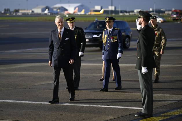 King Philippe - Filip of Belgium pictured at the official departure ceremony ahead of a state visit of the Belgian King and Queen to Kazakhstan, on Sunday 11 October 2026, at Melsbroek military airport. The first State Visit of Belgium s royal couple in central Asia from 11 to 14 October 2026, aims to highlight bilateral cooperation in the economic, academic, and cultural fields.  JASPERxJACOBS 189424478