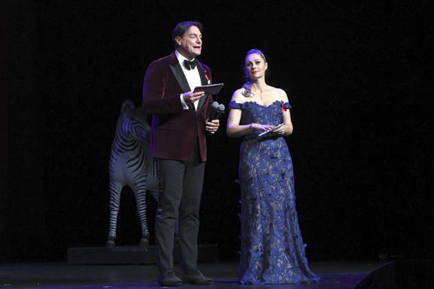 Benjamin Bieneck und Ruth Moschner bei der 18. Hope Gala 2026 im Schauspielhaus. Dresden, 10.10.2026