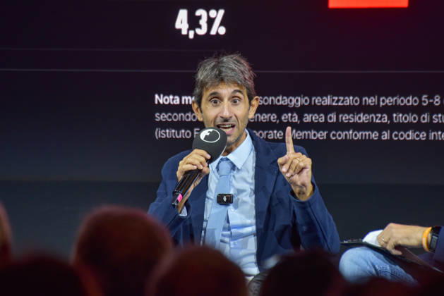 October 11, 2026, Rome, Rome, Italy: Fratelli d Italia politician and MP Giovanni Donzelli speaks during the panel Faccia a Faccia con i politici at the Rumore Festival 2026 at Acquario Romano in Rome on October 11, 2026. Rome Italy - ZUMAn299 20261011_zip_n299_029 Copyright: xVincenzoxNuzzolesex