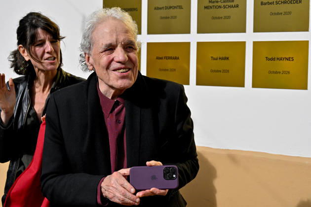 18th Lumiere Festival Bad Lieutenant Screening Abel Ferrara unveiling a commemorative plate in his honor on the Film Makers Wall after the screening of the movie Bad Lieutenant during the 18th Lyon Lumiere Film Festival in Lyon, France on 11 October 2026. Photo by Julien Reynaud APS-Medias ABACAPRESS.COM Lyon France  Copyright: xReynaudxJulien APS-Medias ABACAx