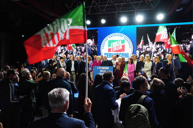 IPA89549710 - Milan, October 11, 2026, Forza Italia Event: The Optimism of Will at the East End Studios on Via Mecenate with Antonio Tajani  Copyright: xDuilioxPiaggesix xDuilioxPiaggesix IPA89549710