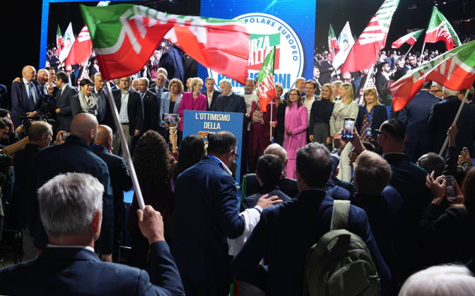 IPA89549818 - Milan, October 11, 2026, Forza Italia Event: The Optimism of Will at the East End Studios on Via Mecenate with Antonio Tajani  Copyright: xDuilioxPiaggesix xDuilioxPiaggesix IPA89549818