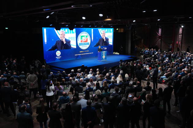 IPA89549685 - Milan, October 11, 2026, Forza Italia Event: The Optimism of Will at the East End Studios on Via Mecenate with Antonio Tajani  Copyright: xDuilioxPiaggesix xDuilioxPiaggesix IPA89549685